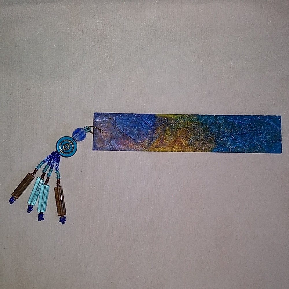Bookmark with Glass Beaded Tassel